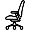 Ergonomic chair icon