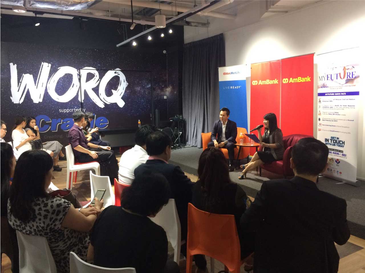 Community event in WORQ with Ambank