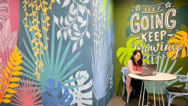 4 benefits of wall murals for your workspace to spark creativity