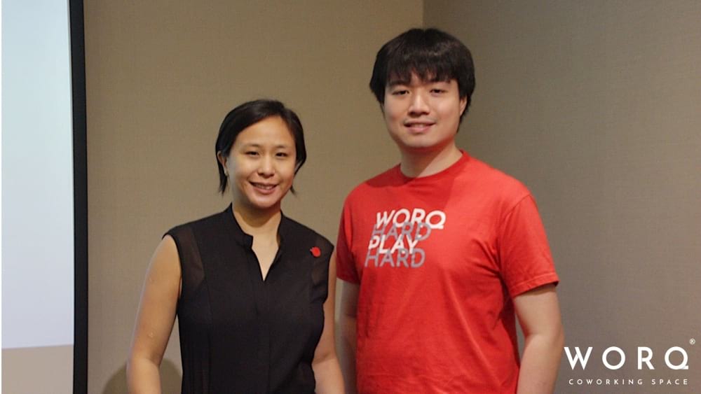 Stephanie Ping and Andrew Yeow the cofounders of WORQ