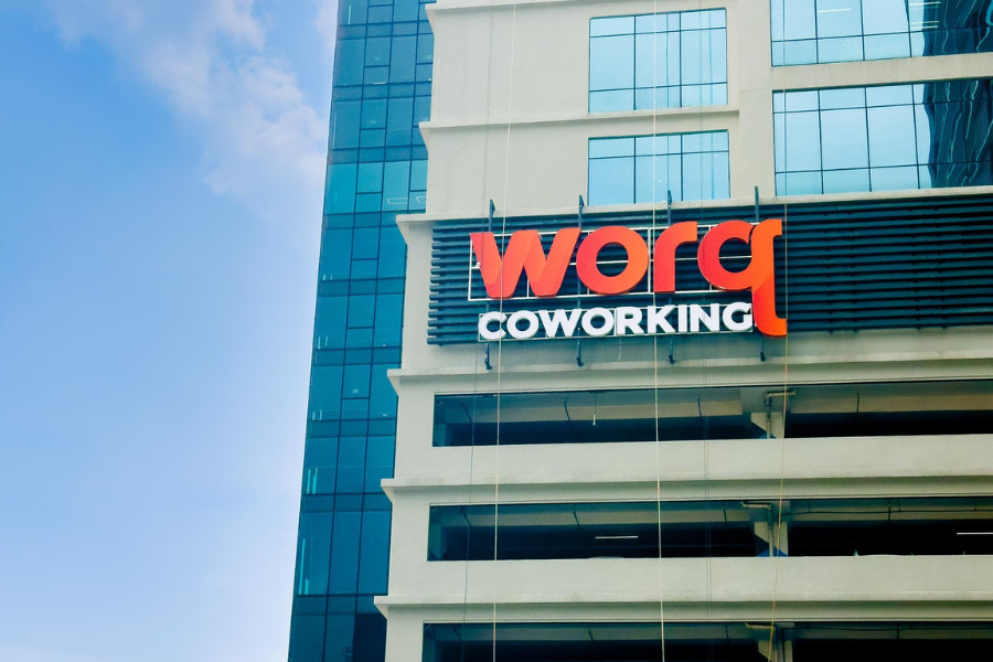 Menara MUB with WORQ signage