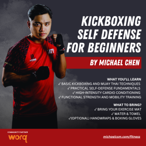 Introduction to Kickboxing/Muay Thai Fitness + Self-Defense for Beginners