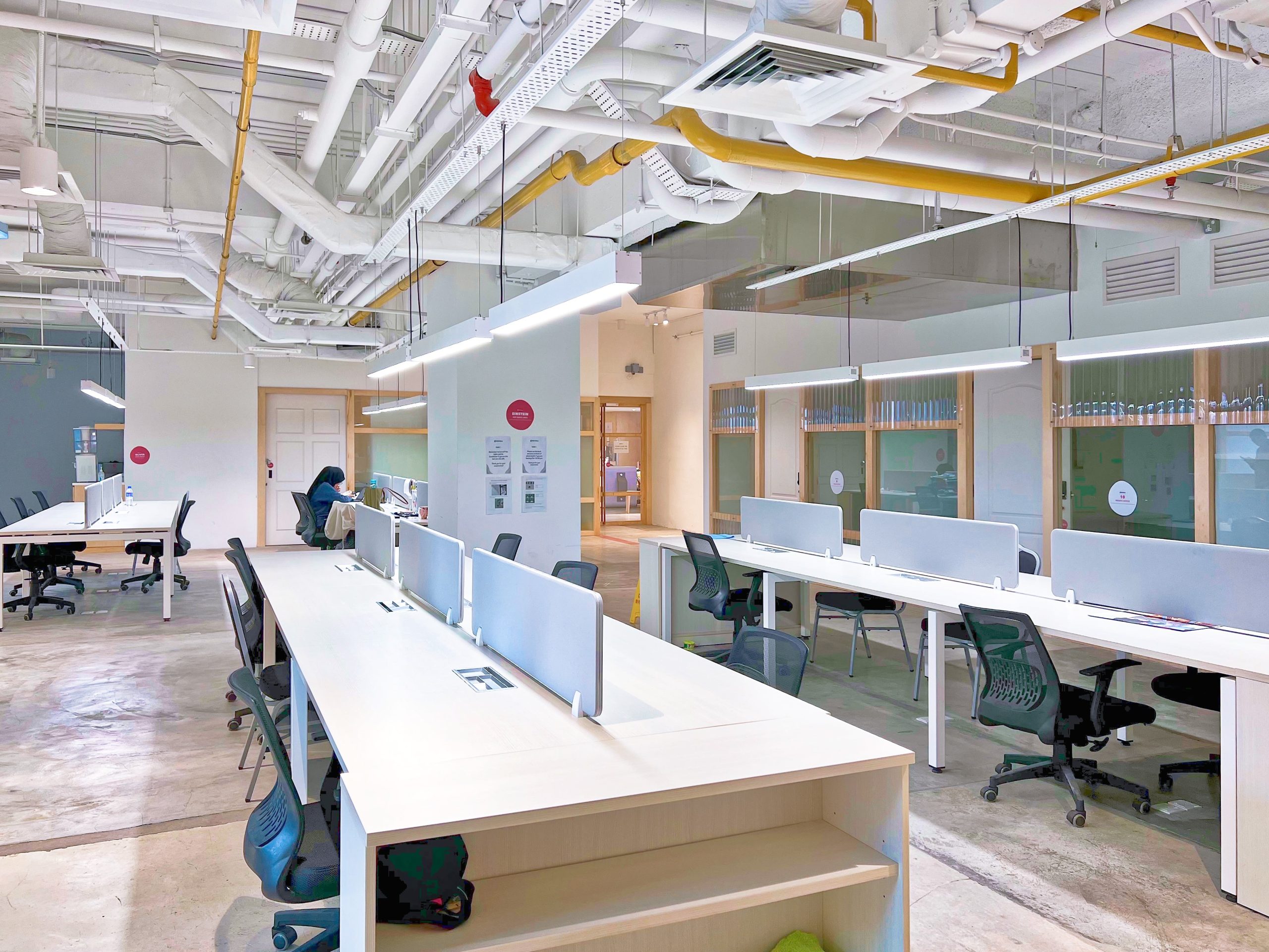 Hot desk area at WORQ Sunway Putra