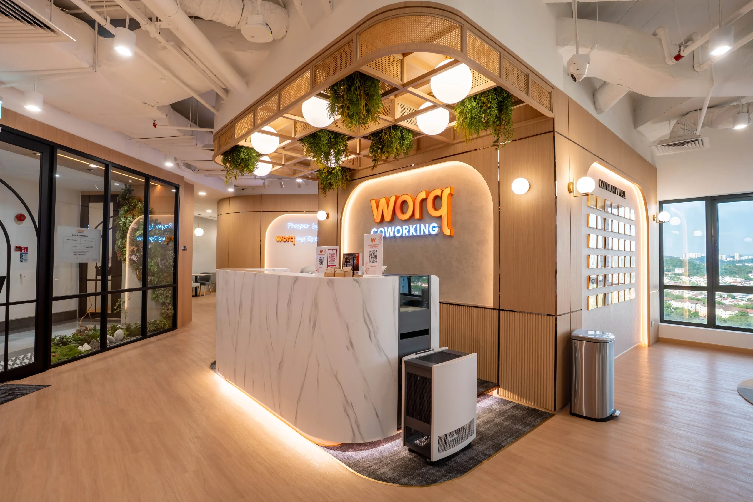 WORQ Bandar Utama community lounge on Level 15, 8 First Avenue