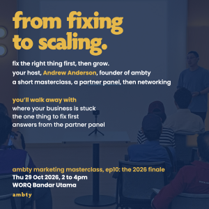 Marketing Masterclass: From Fixing to Scaling